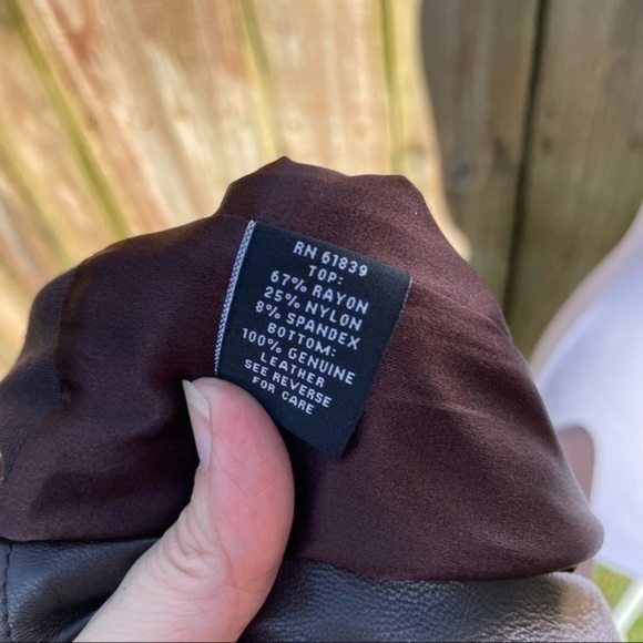 TERI JON SPORTSWEAR Brown Mixed Media Sleeveless Dress 6 - Picture 4 of 15